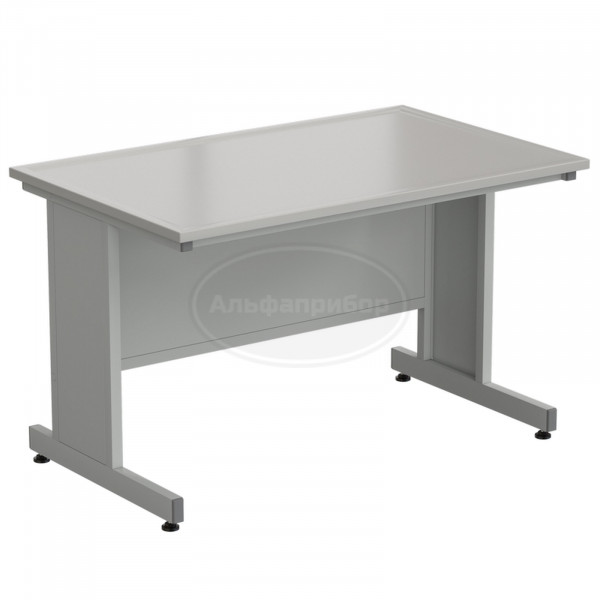 Стол пристенный 1213х763х750 мм, раб. поверхность - Durcon с бортиком