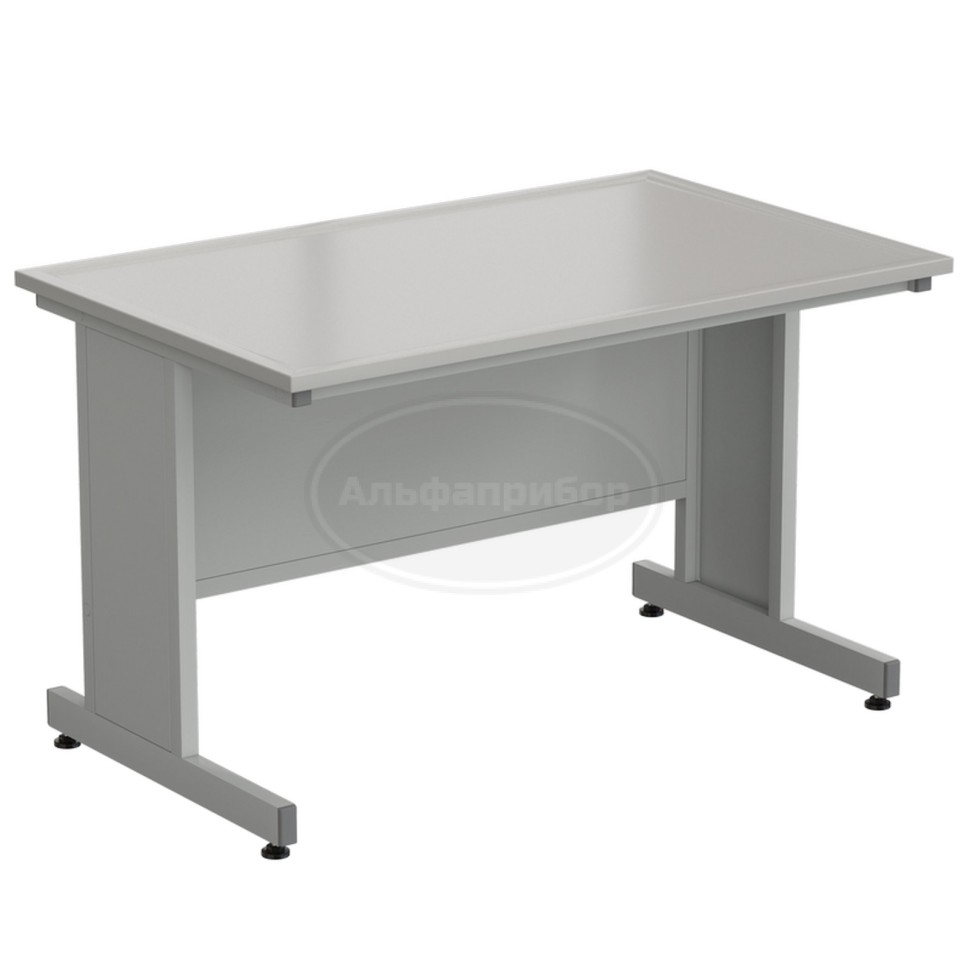 Стол пристенный 1213х763х750 мм, раб. поверхность - Durcon с бортиком