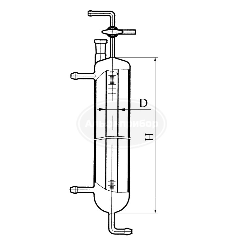 Бюретка газовая, эскиз 3-69