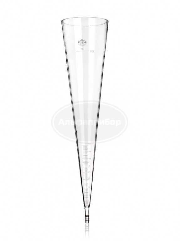 Конус для седиментации Имгоффа с трубкой 1000мл nemecky, Simax