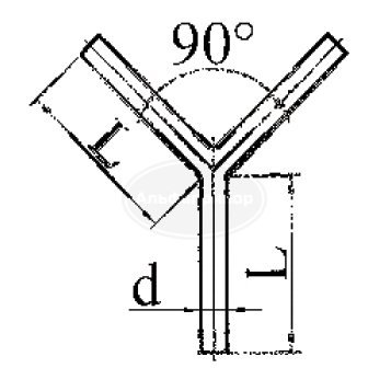 Тройник СЗЛ-03, эскиз 5-189
