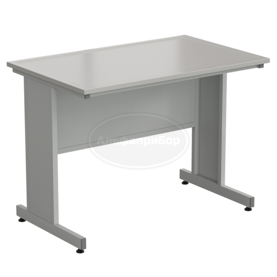 Стол пристенный 1213х763х900 мм, раб. поверхность - Durcon с бортиком