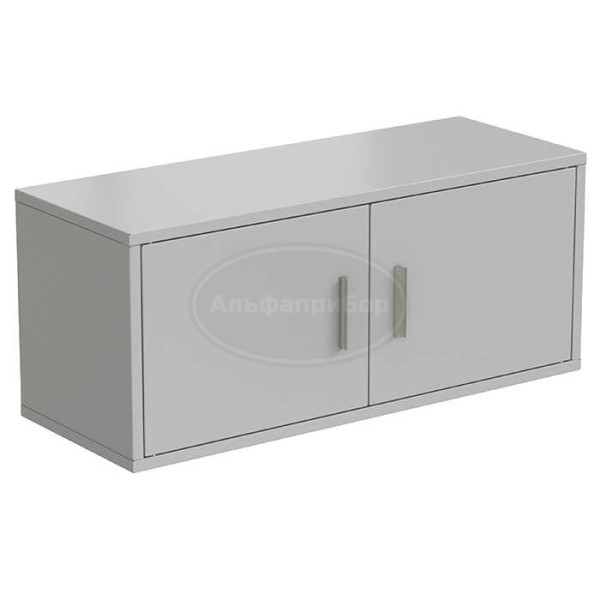 Полка настенная 900х340х380 мм, серый металл