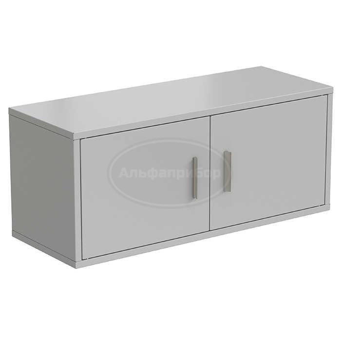 Полка настенная 900х340х380 мм, серый металл