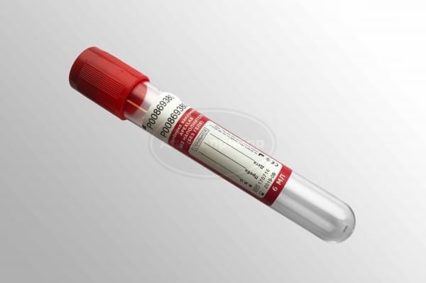 Пробирка вак. APEXLAB (пластик) без наполнителя, красная пробка, 6мл (13*100), с 2-м отрывным кодом (100 шт.)