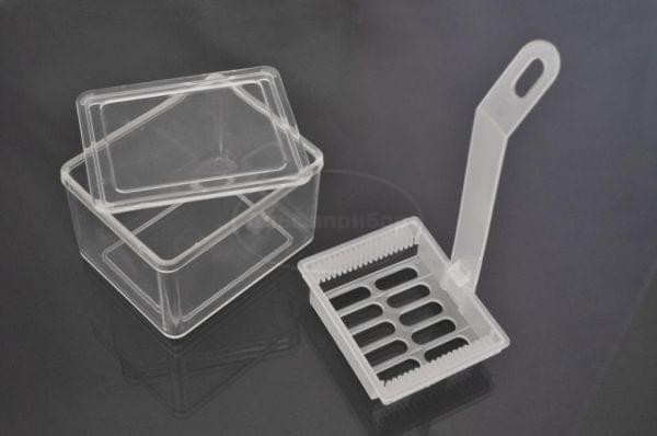 Штатив-рамка 87х73х162 мм для окраски микропрепаратов на 20 предметных стекол (Aptaca)