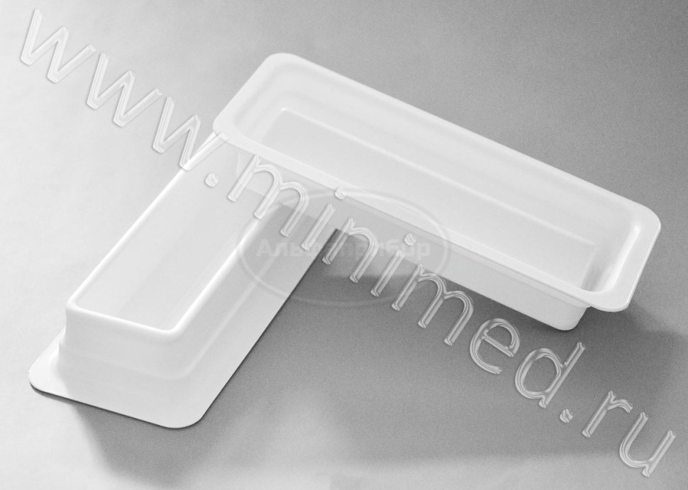 Ванночка для многоканальных дозаторов по ТУ 22.29.29-026-29508133-2017, 60мл, п/с, упаковка 5/30шт, МиниМед