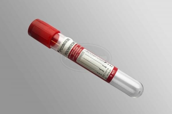 Пробирка вак. APEXLAB (пластик) без наполнителя, красная пробка, 9мл (16*100), с 2-м отрывным кодом (100 шт.)