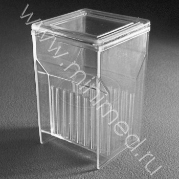 Кювета для приготовления микропрепаратов на 8 стекол, тип Хеллендаля, 56*56*85, ПМП, индивидуальная упаковка, Aptaca