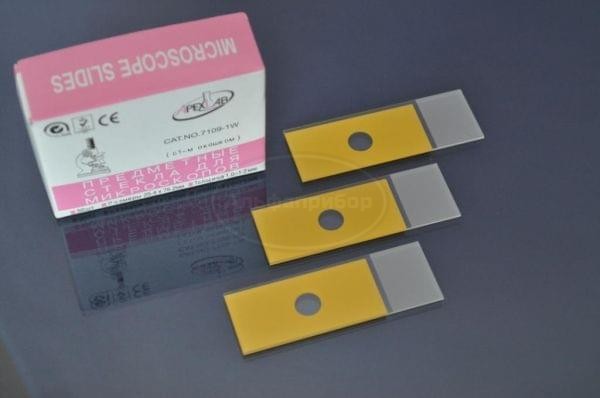 Стекло предметное СП-1 с 1-м окошком 25*75*1.1 мм (50 шт.)