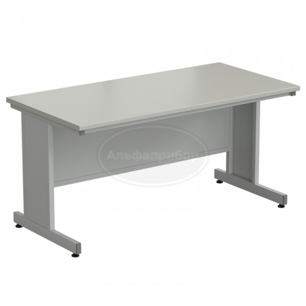 Стол пристенный 1500х750х750 мм, раб. поверхность - серый ламинат