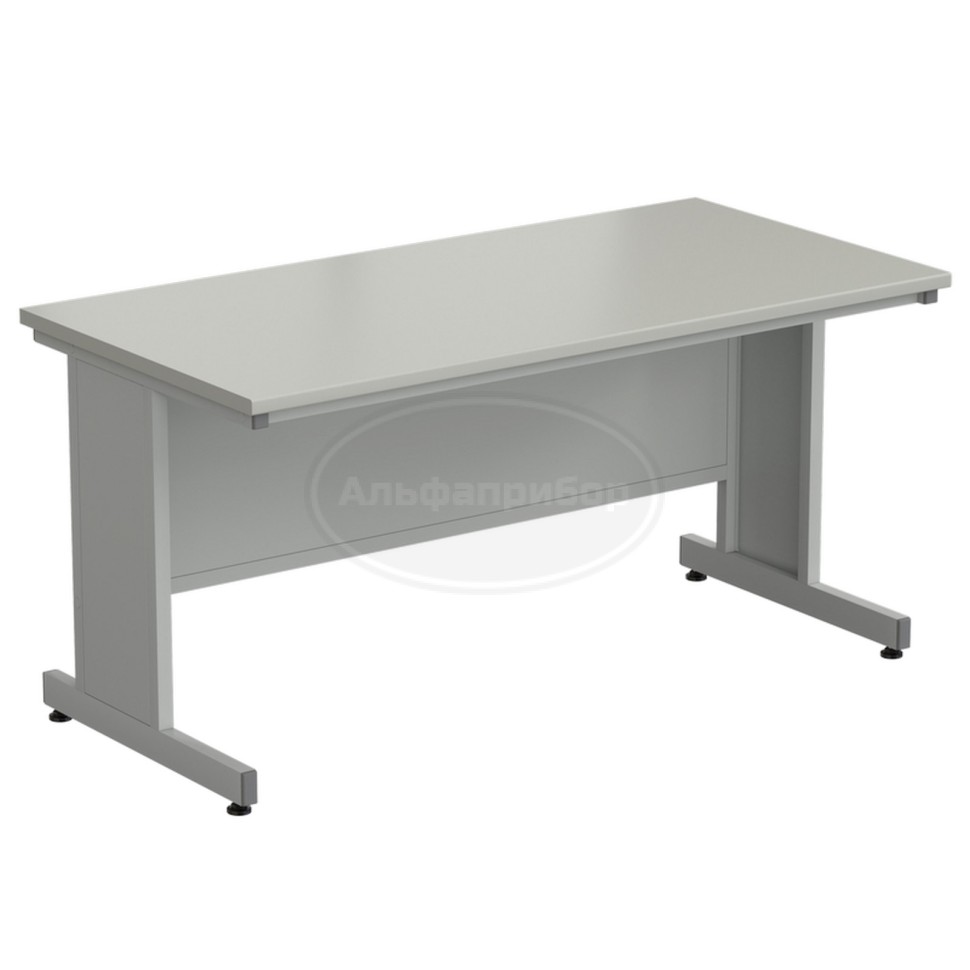 Стол пристенный 1500х750х750 мм, раб. поверхность - серый ламинат