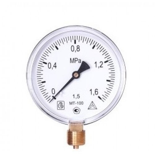 Манометр технический показывающий МТ-100 до 1,6МПа М20х1,5, Багория