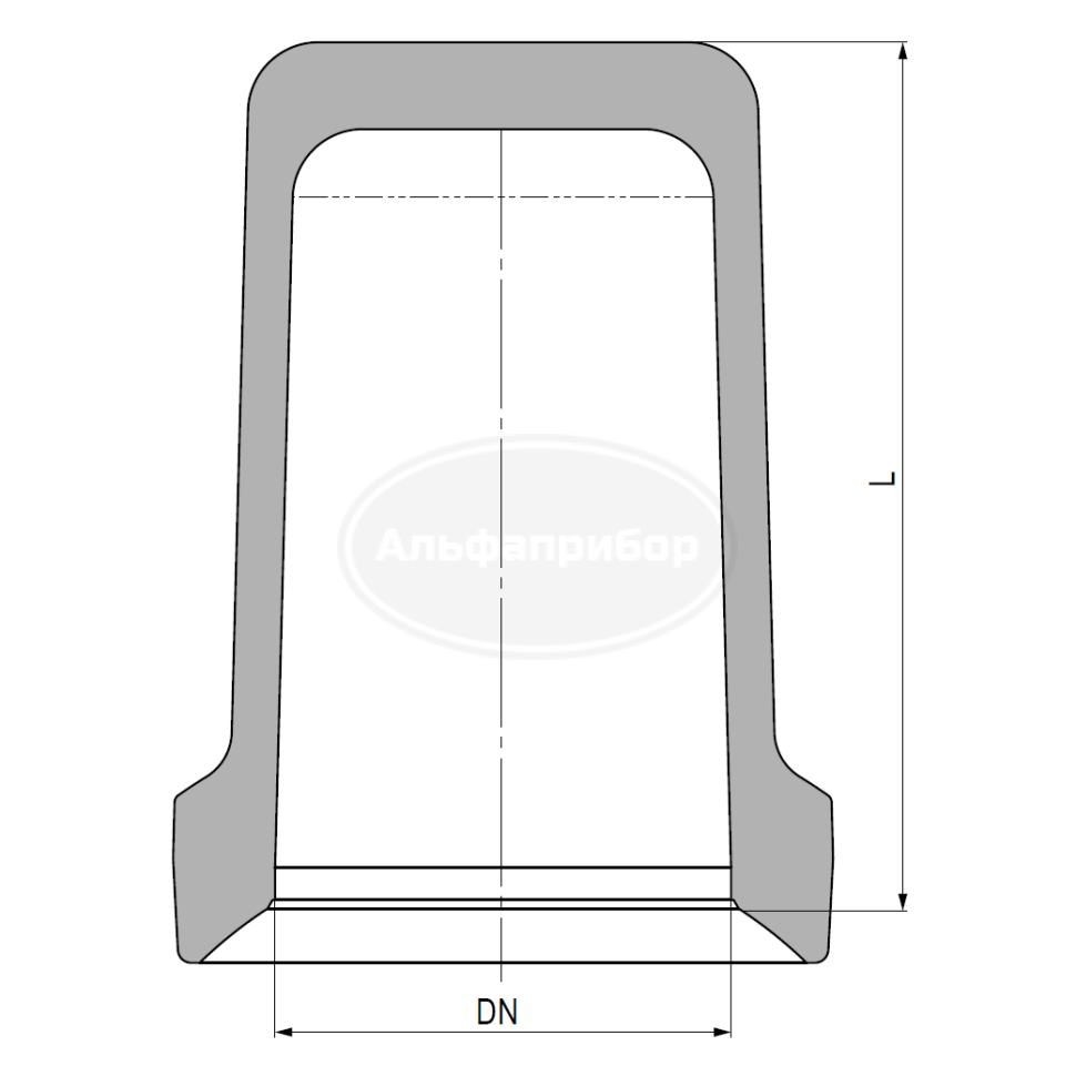 Заглушка KZB DN=200мм L=135мм W=2,1кг