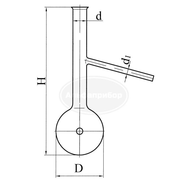 Колба КРН-250 d20 Энглера ТС ГОСТ 25336-82