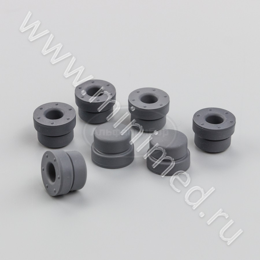 Пробка из бромбутилкаучука для пробирок d 13 мм, упаковка 1000шт