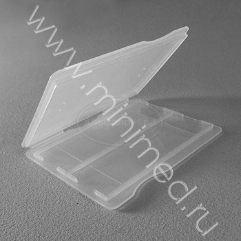 Штатив-бокс для хранения предметных стекол на 2шт, п/п, упаковка 100 /1000шт