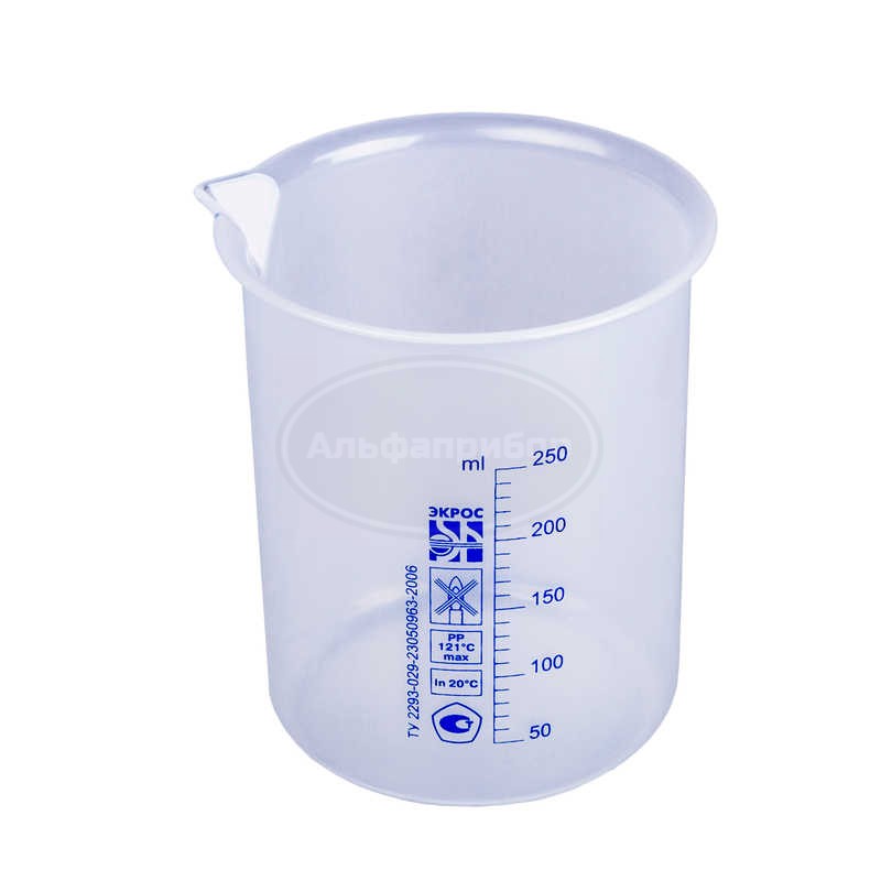 Стакан низкий со шкалой 250 мл