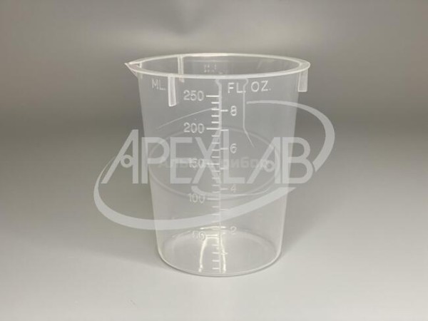 Стакан низкий 250 мл с делениями