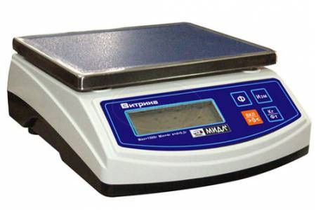 Технические фасовочные весы Мидл МТ-0,6-В1ЖА-Витрина-6А