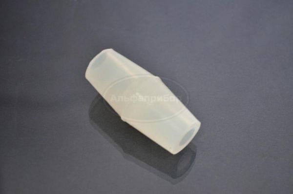 Пробка силиконовая двухконусная с каналом № 19-19