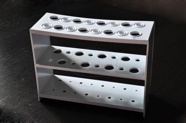 Штатив для пипеток на 16 гнезд, 3х-уровневый с маленькими сливными отверстиями (Aptaca)