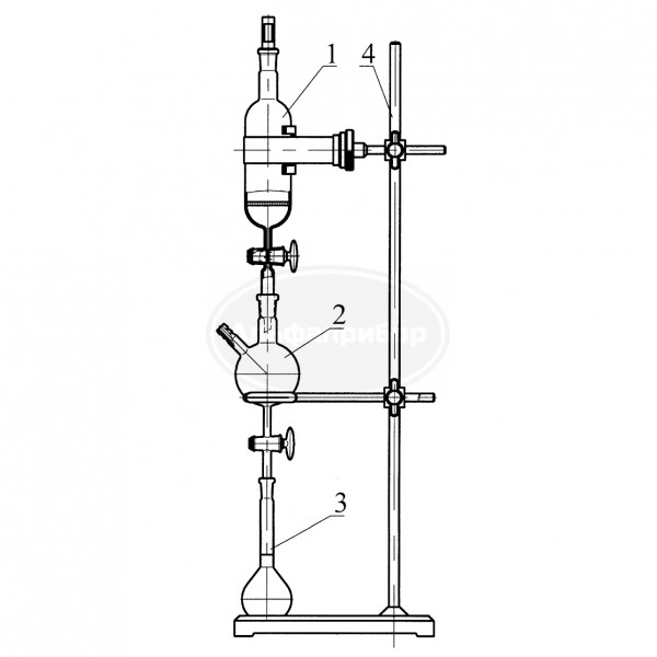 Прибор для определения жира ГФ 5.184.101 со штативом