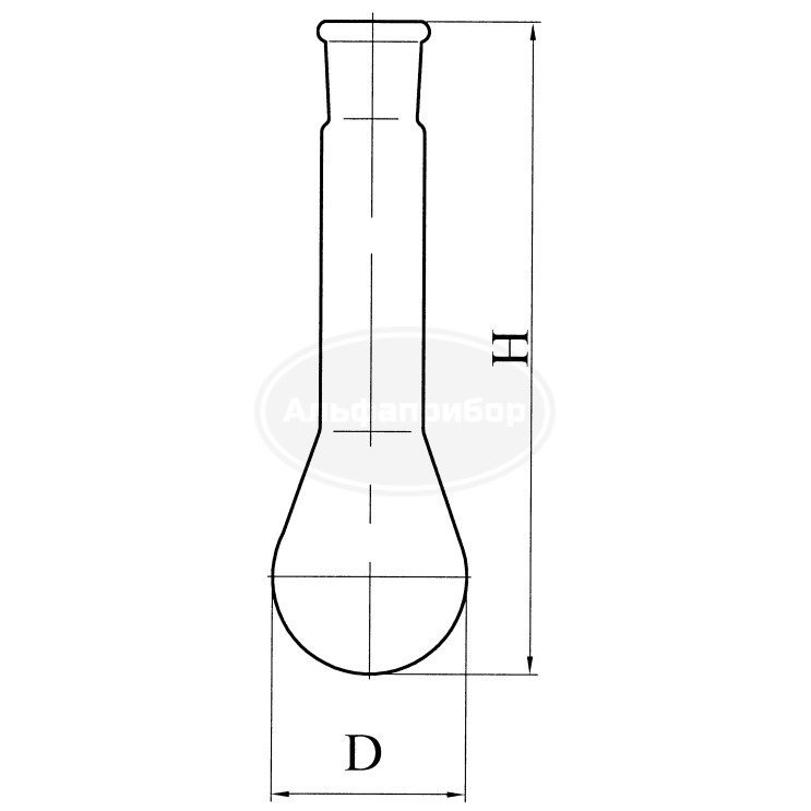 Колба 1-1000-29/32 ТС Кьельдаля ГОСТ 25336-82