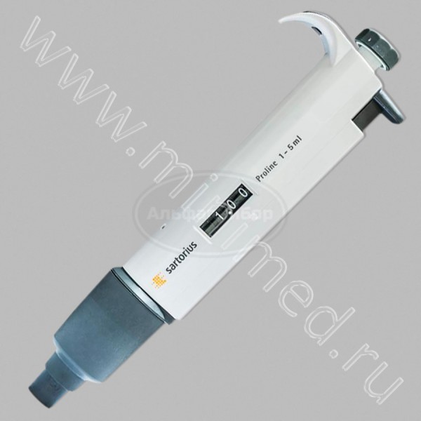 Дозатор пипеточный механический 1-канальный Sartorius Proline с варьируемым объемом дозирования 1000-5000 мкл (720110)