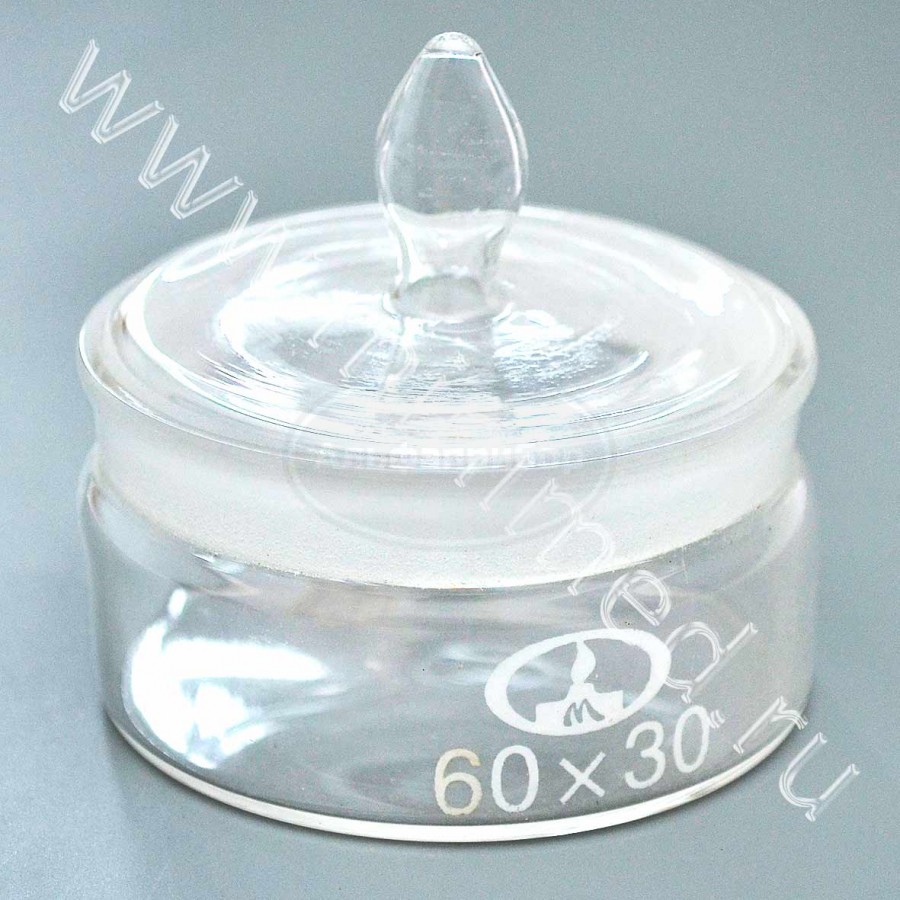 Стаканчик для взвешивания низкий 60*30, шлиф 54/9, упаковка 12/ кор.144/288шт, МиниМед