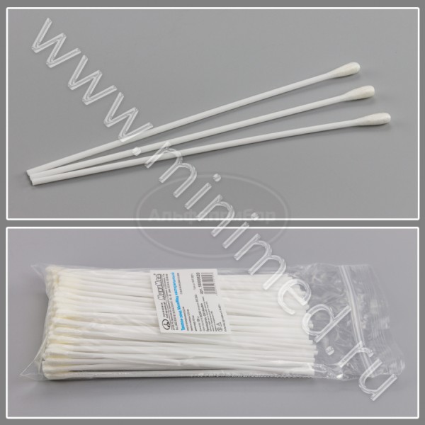 Тампон-зонд МиниМед нестерильный, зонд полипропилен, тампон вискоза, ТУ 32.50.50-035-29508133-2020, упаковка 100/20тыс.шт