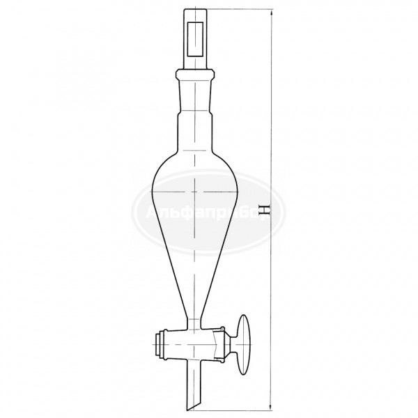 Воронка ВД-3-100 кран тефлоновый ГФ 6.412.164-01