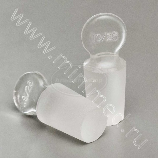 Пробка стеклянная КШ-19/26, массивная, упаковка 100/200шт