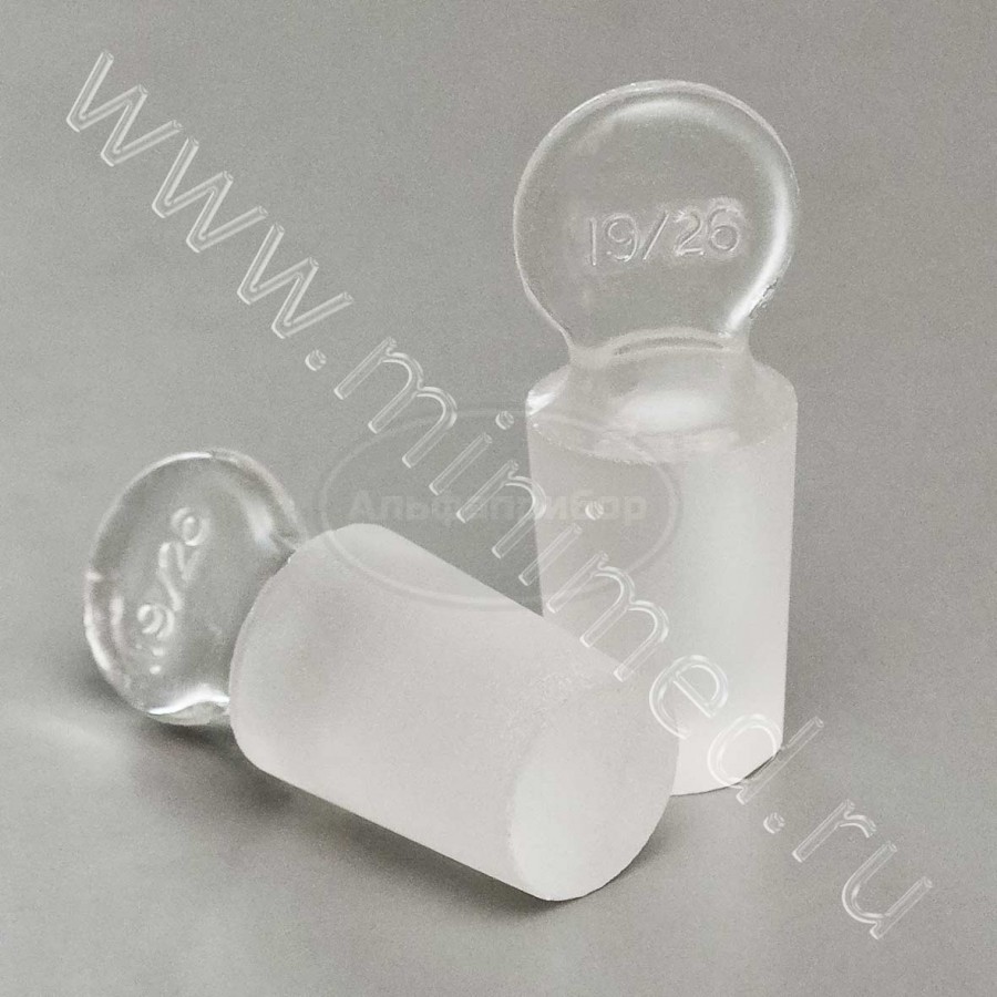 Пробка стеклянная КШ-19/26, массивная, упаковка 100/200шт