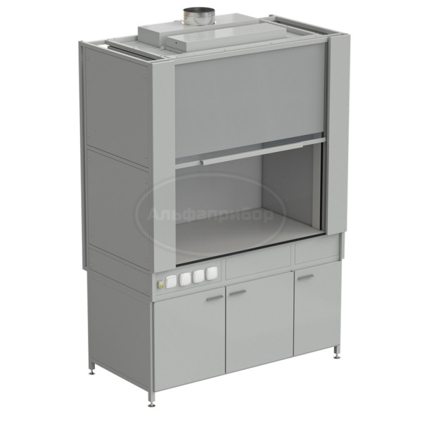 Шкаф вытяжной с коконом из стеклопластика без воды с электрикой 1500х820х2240 мм, раб. поверхность - Labgrade