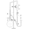 Прибор №2 для определения содержания эфирного масла методом Клевенджера (со штативом)