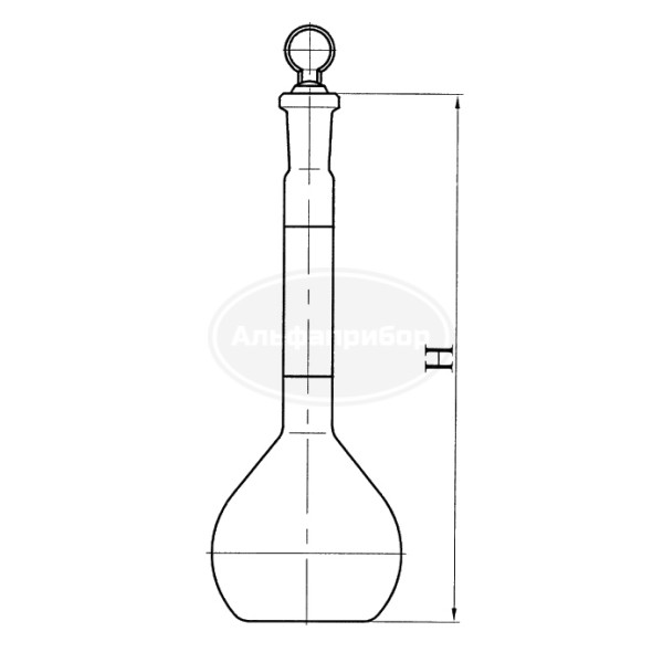 Колба мерная 4-100 с 2-мя метками ПМ ГОСТ 1770-74
