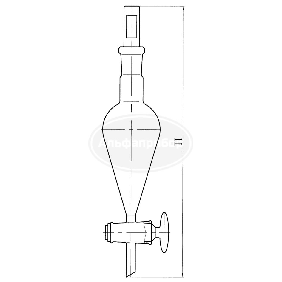Воронка ВД-3-1000 кран тефлоновый ГФ 6.412.164-04