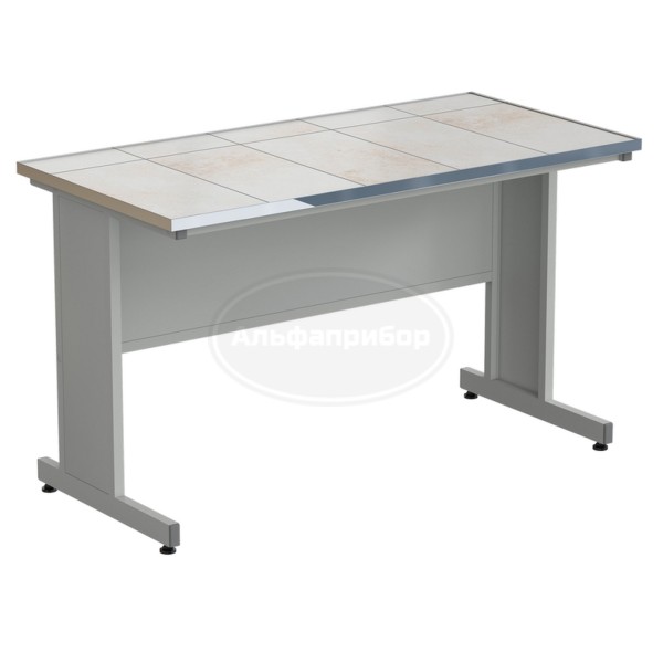 Стол пристенный 1515х750х900 мм, раб. поверхность - керамика