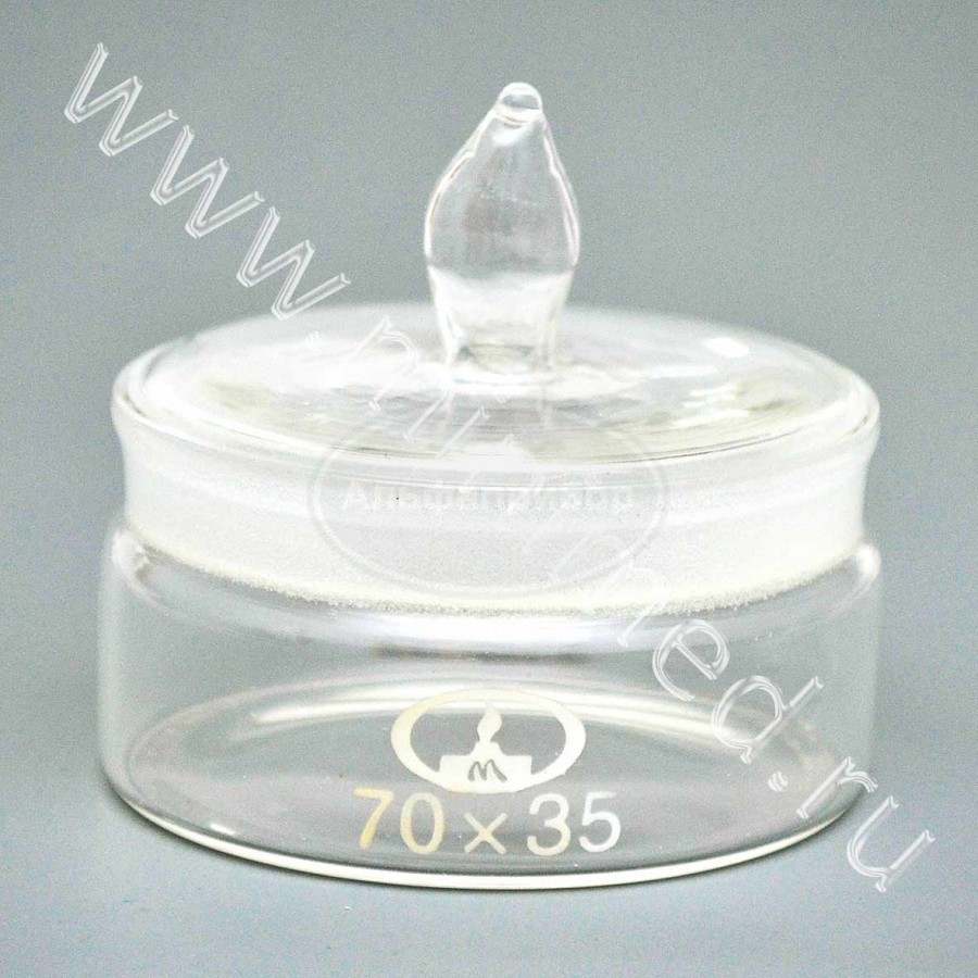 Стаканчик для взвешивания низкий 70*35, шлиф 65/11, упаковка 12/144шт, МиниМед