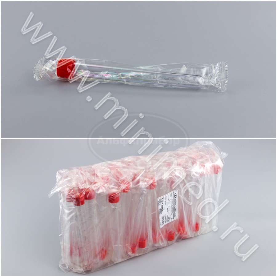 Пробирка цилиндрическая с винтовой крышкой стерильная 20мл ТУ 22.29.29-023-29508133-2017, 16х150, без делений, п/с, МиниМед, индивидуальная упаковка /100/ кор.1000шт