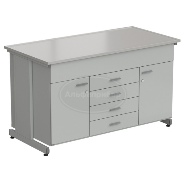 Тумба комбинированная 2 двери + 5 ящиков 1513х763х900 мм, Durcon с бортиком