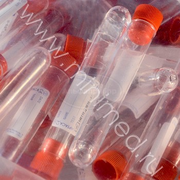 Пробирка лабораторная 10мл, цилиндрическая,16×100 мм, с пробкой, с этик.., п/с, стерильная, упаковка 250/1250шт, Aptaca