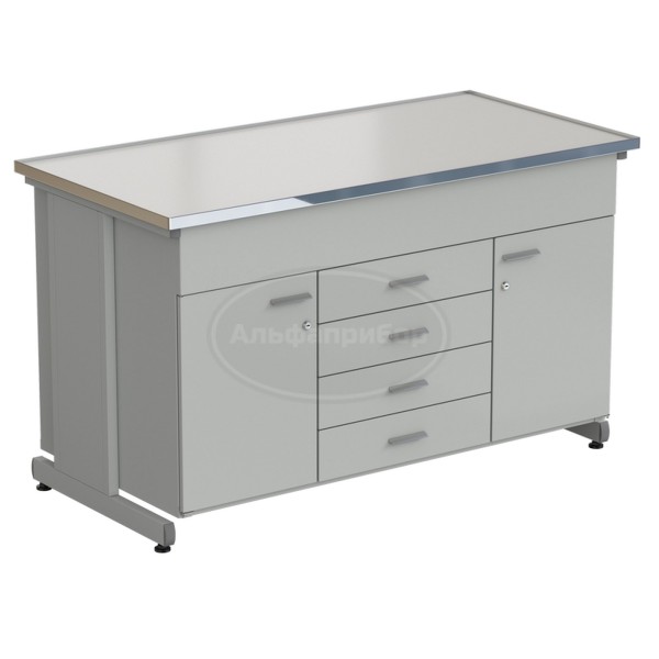 Тумба комбинированная 2 двери + 5 ящиков 1515х750х900 мм, Labgrade-лайт