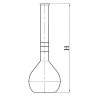 Колба 12-1000 с градуированной горловиной ГОСТ 12738-77