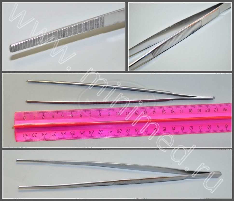 Пинцет анатомический общего назначения 200*2,5мм ПАон-"МИЗ-В"