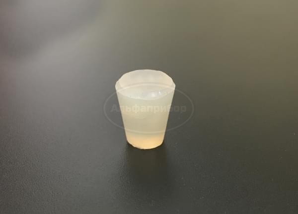 Пробка силиконовая одноконусная, без канала № 10