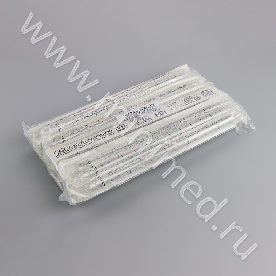 Пипетка серологическая 50мл, стерильная, индивидуальная упаковка, упаковка 25шт/кор.100шт, п/с, ТУ 32.50.50-029-29508133-2018, МиниМед