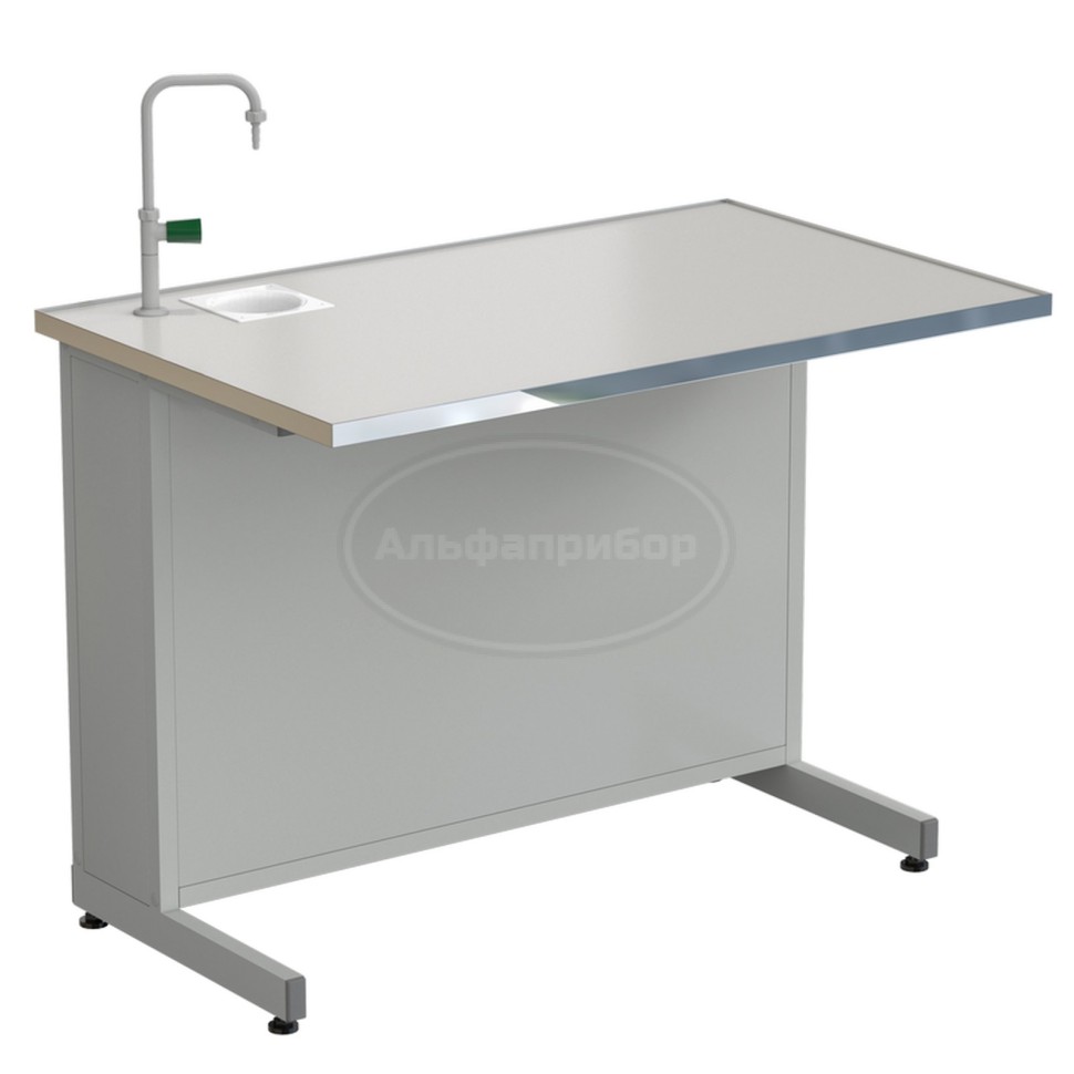Стол демонстрационный с подводом воды 1212х750х900 мм, раб. поверхность - Labgrade-лайт