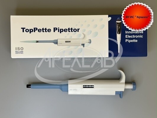 Дозатор Toppette фиксированного объема 1000 мкл, поверка ФГИС Аршин